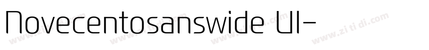 Novecentosanswide Ul字体转换